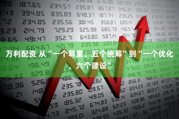万利配资 从“一个尊重、五个统筹”到“一个优化、六个建设”